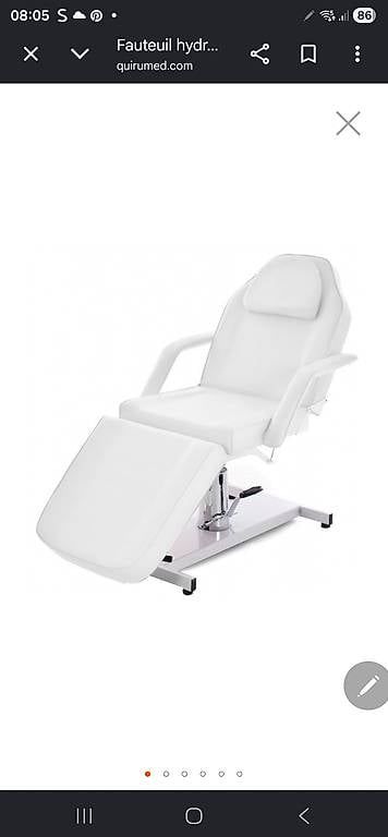 Lettini & sedie per cosmetici: Fauteuil hydraulique à trois sections BASIC – Usato da Grandval venduto da Tokyo12