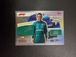 Topps Turbo Attax 2026 Fernando Alonso Signature Style 277