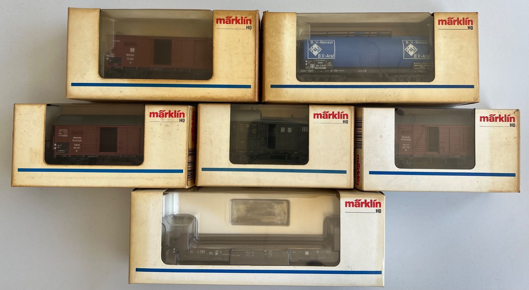 Modellini di ferrovie: 6 Stk. Märklin H0 assortiert – Nuovo e nell'imballaggio originale da Laufen venduto da ric_9vmm
