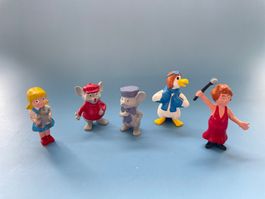 5x Bernhard & Bianca - Mäusepolizei 70er Disney Comic Figur