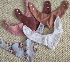 5 Mulltücher Halstücher Baby Set