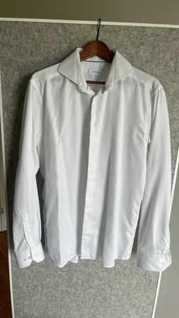 Eton Hemd Weiss Langarm Grösse 43 guter Zustand