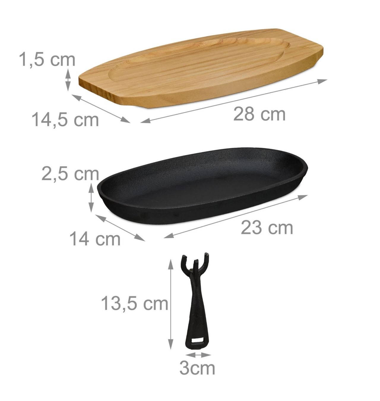 Padelle: Servierpfanne Holzuntersetzer 2er Set – Nuovo e nell'imballaggio originale da Bülach venduto da StoreInShopOutlet 3