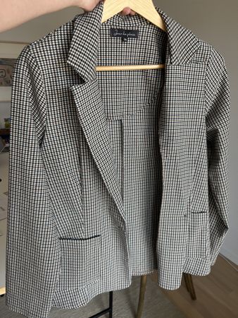 Veste femme Jour de pluie motif pied-de-poule taille 38