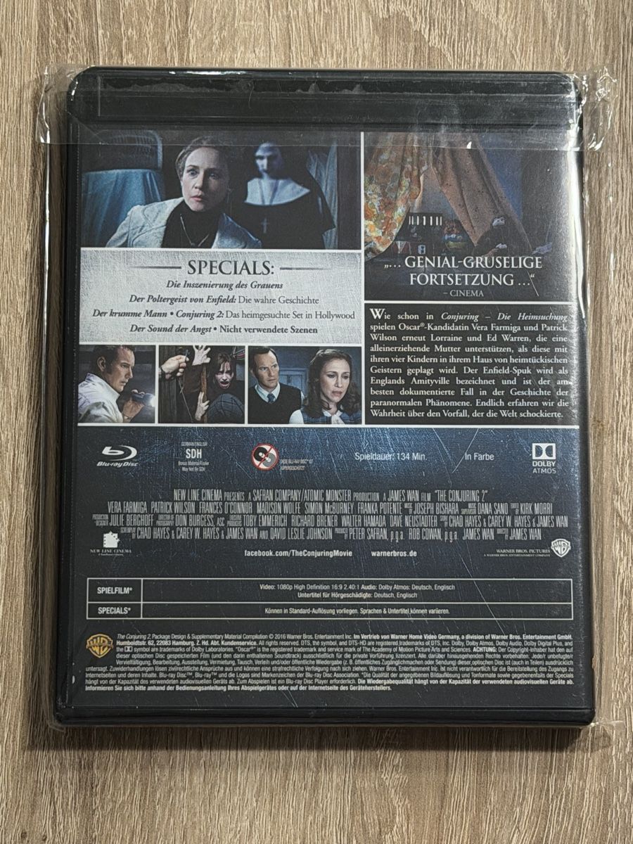 Tutti i DVDs: Conjuring 2 - Bluray - wie neu – Nuovo (secondo la descrizione) da Stein am Rhein venduto da ricks0r 1