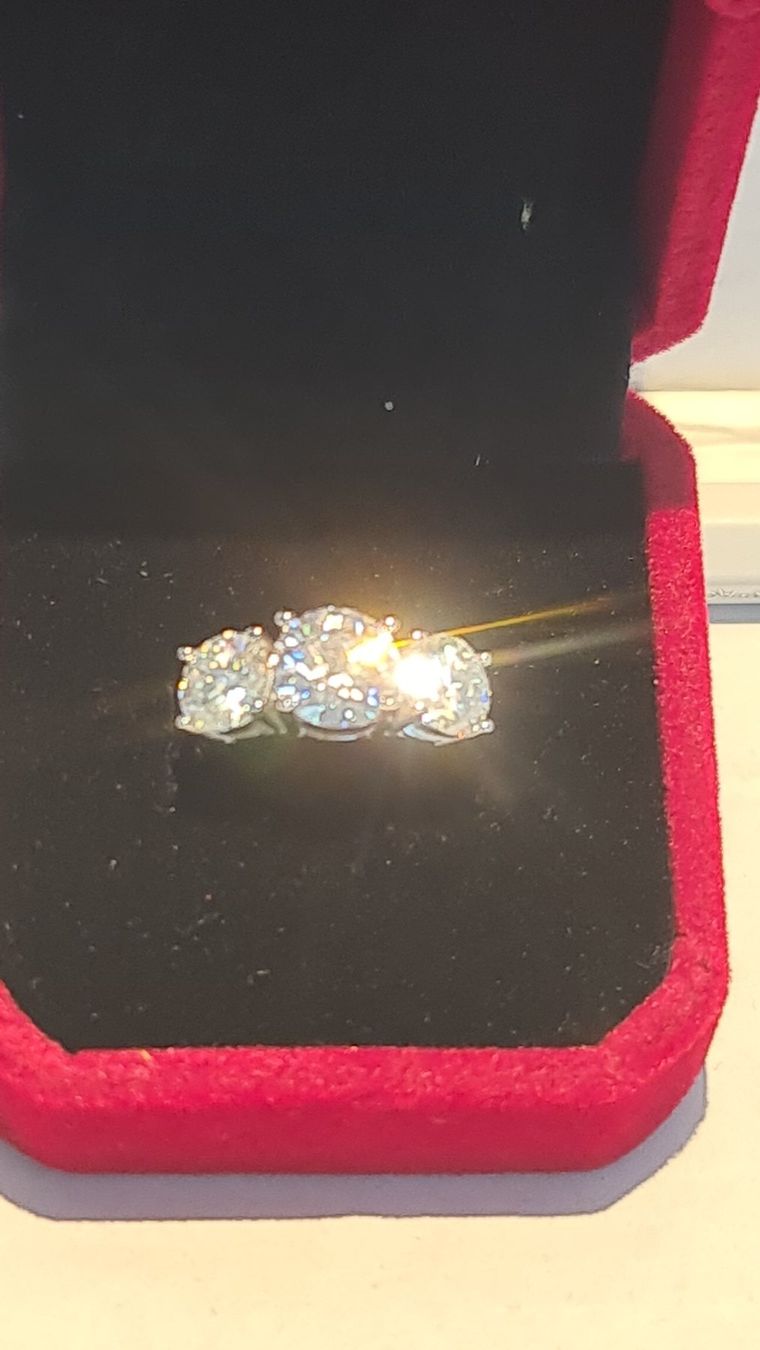 Bagues: Moissanit 2ct. Ring D VVS1 GRA 59.5mm – Neuf avec emballage d'origine à Uerkheim par Kaufoption 4