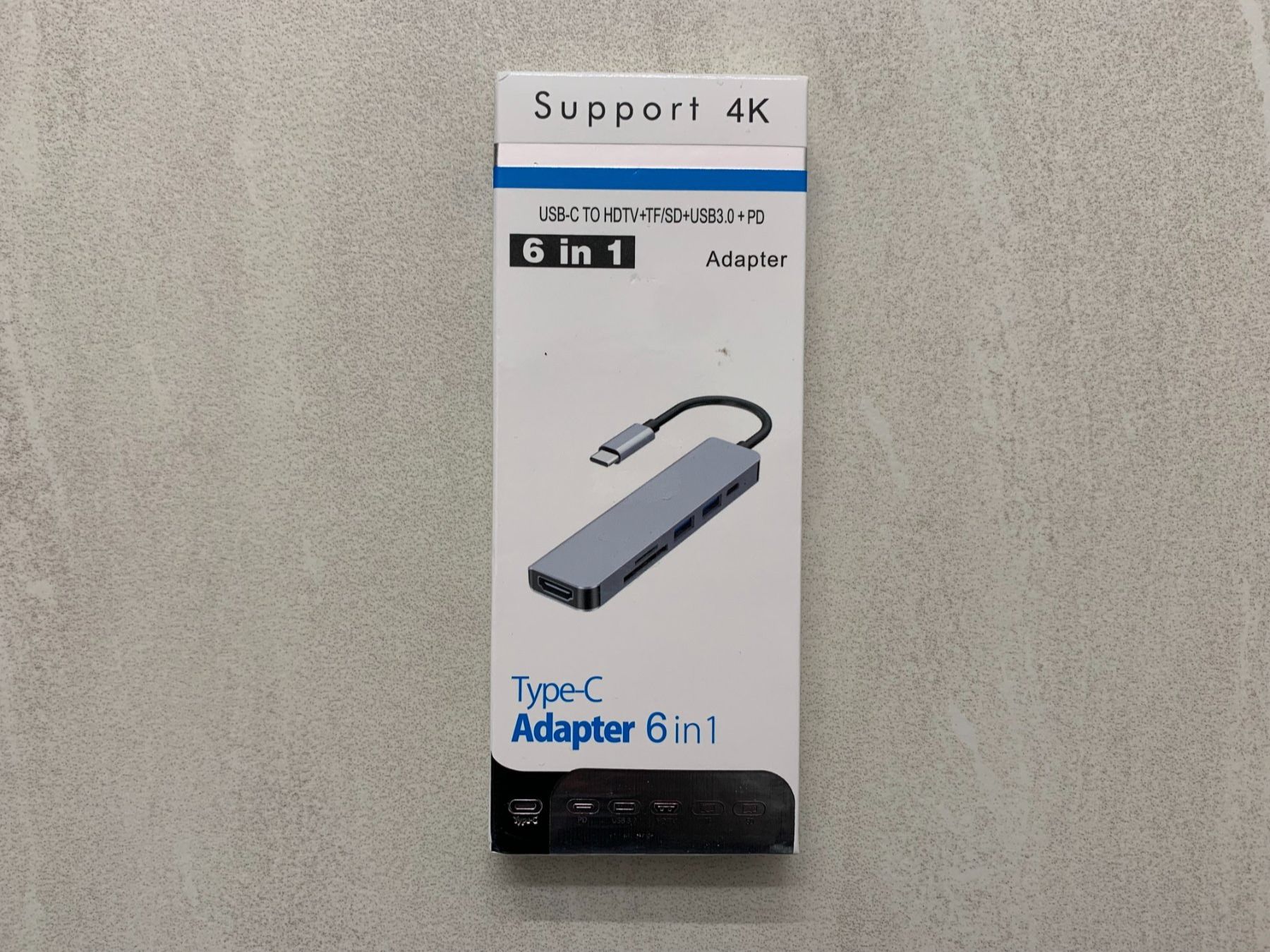 Unità & Adattatore: Adapter 6 in 1 USB-C auf Micro SD, HDMI, USB A, USB C – Nuovo e nell'imballaggio originale da Aarburg venduto da 2..0 1