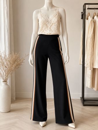 Ana Alcazar Hose - elegant mit Streifen, Gr. 38 - TOP