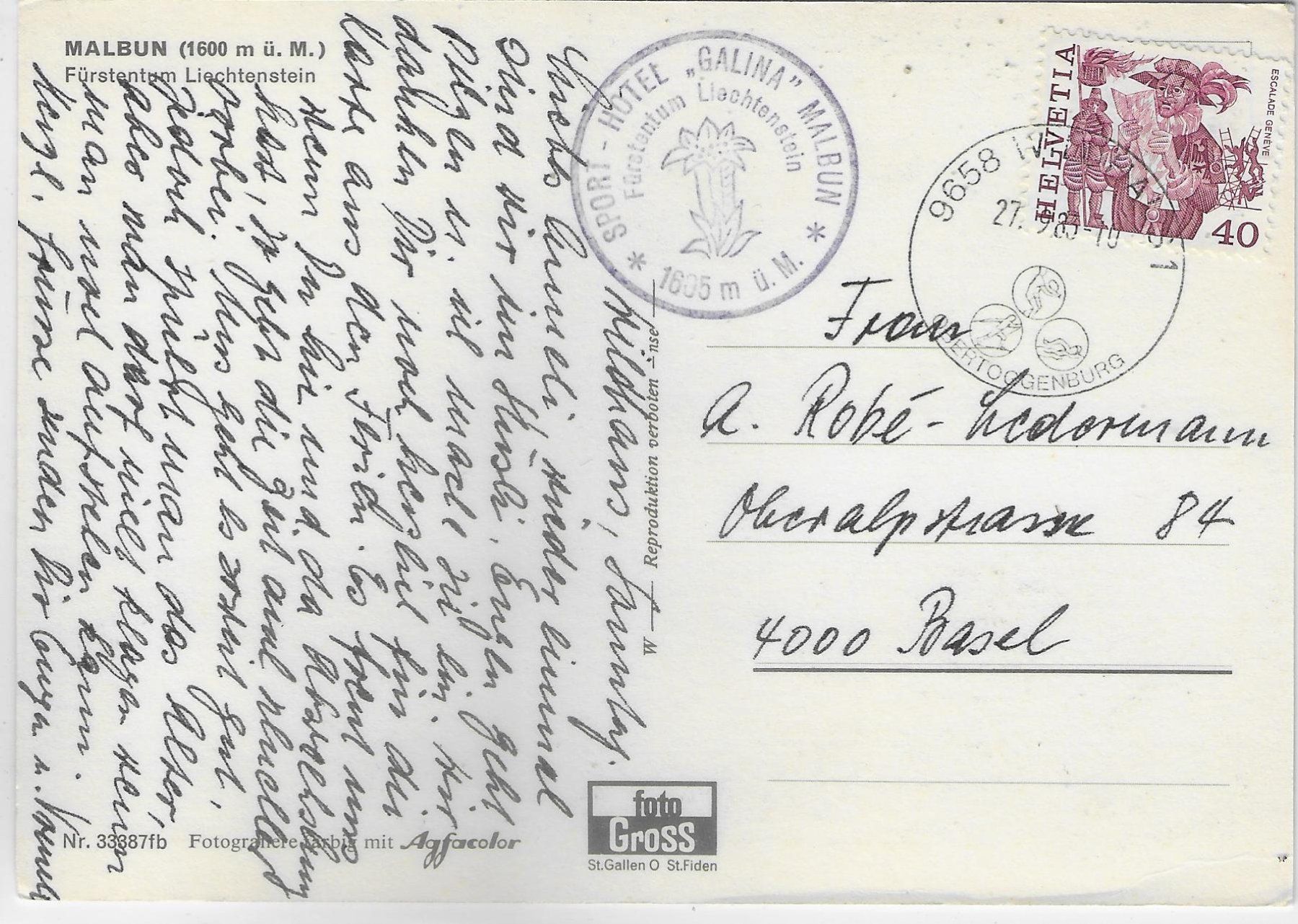 Cartes postales: Malbun - Multiview – D'occasion à Ettingen par Kartenplanet 1