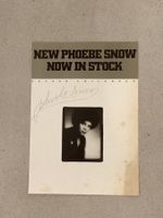 Promoplakat Phoebe Snow (Plakat hat Falze)