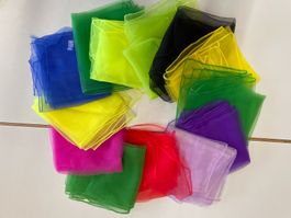 Bunte Chiffontücher / Jongliertücher