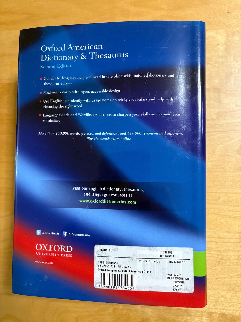 Bücher: Oxford American Dictionary & Thesaurus Second Edition – Gebraucht aus Auenstein von 5222 1