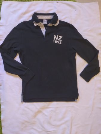 Polo Eden Park Hipi Double col homme noir taille M NZ 1892