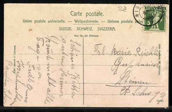 Cartoline postali: Rigi-Klösterli, Arth-Rigibahn und Talbl – Usato da Berlin venduto da bartko-reher 1