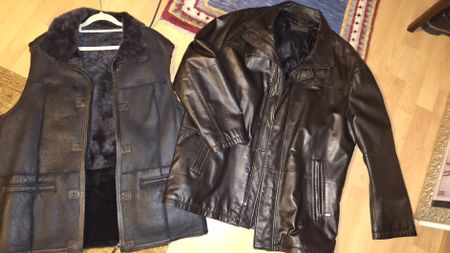 Herren Lederjacke Lammnappa mit Innenweste gefüttert Top