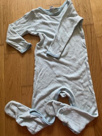 Engel Strampler Overall Gr. 86/92 Wolle/Seide Sommer