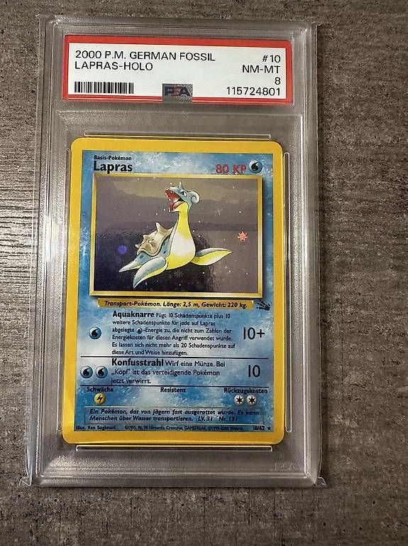 Karten: Pokemon Lapras in PSA 8 – Gebraucht aus Winterthur von ber_ylr8
