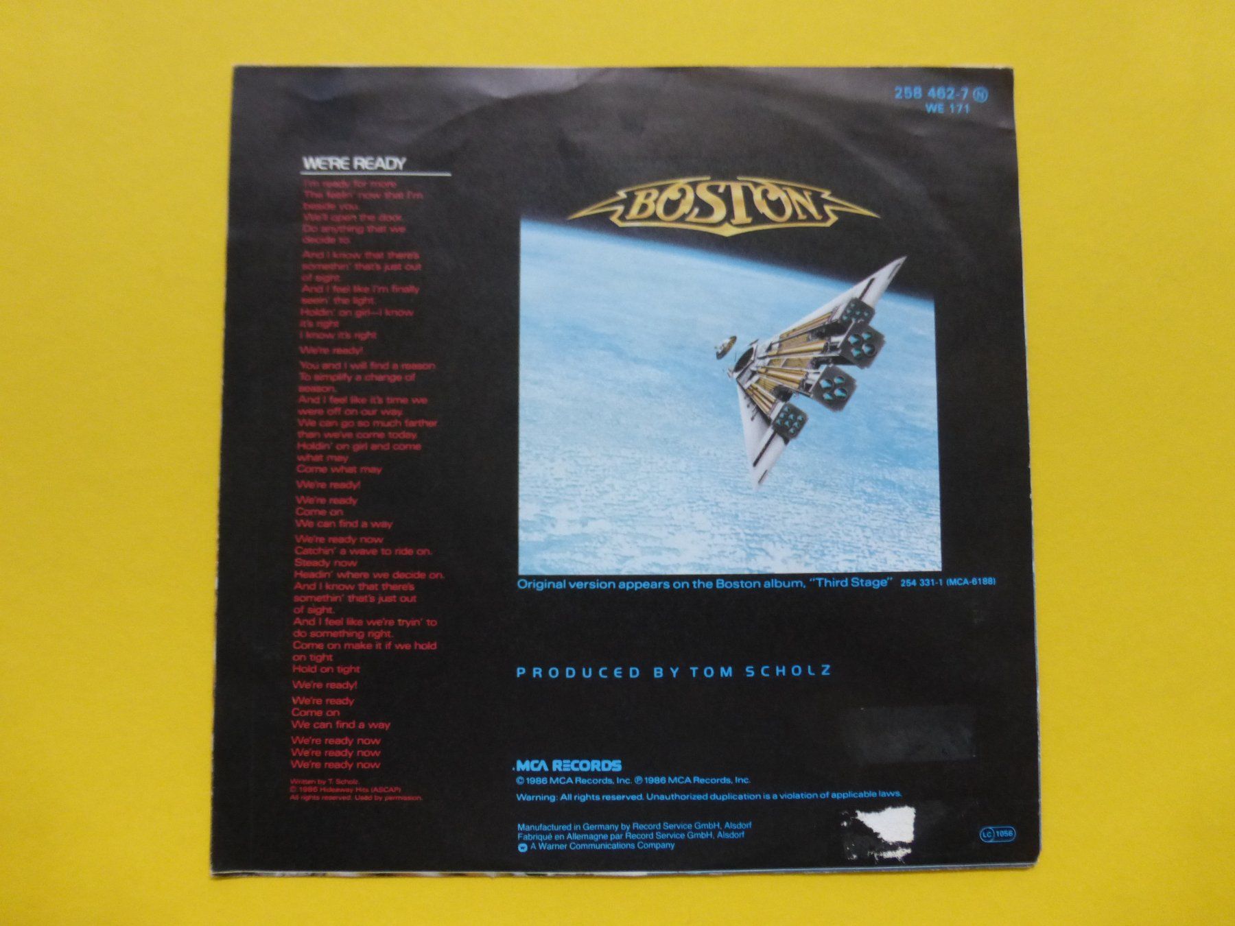 Dischi in vinile: Boston – We're Ready – Usato da Zürich venduto da Swiss57 1