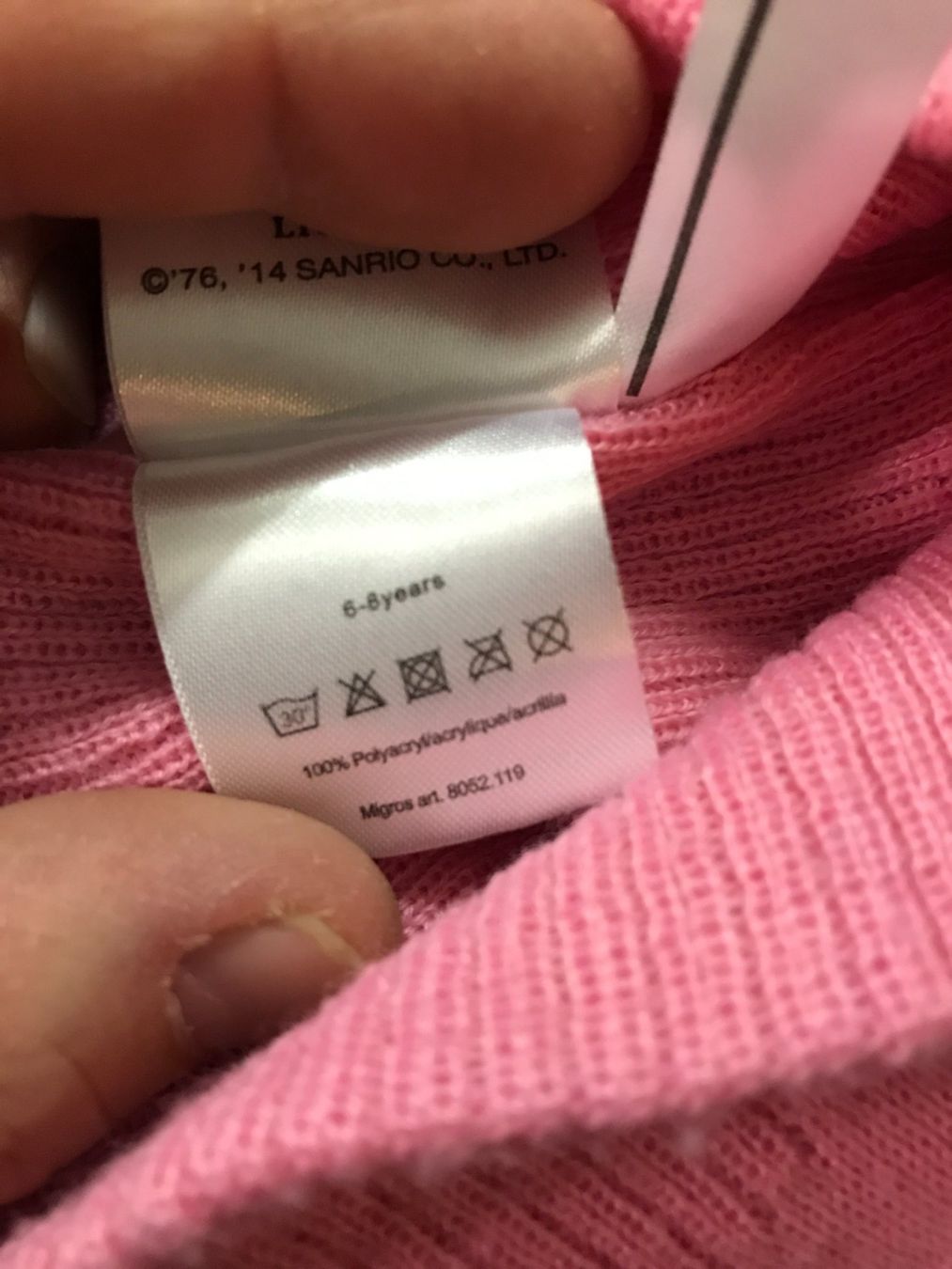 Altro abbigliamento per bambina: Hello Kitty Mädchen Mütze pink Strass Gr. 6-8J. – Usato da Guntershausen venduto da Gloominati 3