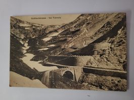 Ansichtskarte Gotthardstrasse Val Tremola gelaufen 1911 R5F