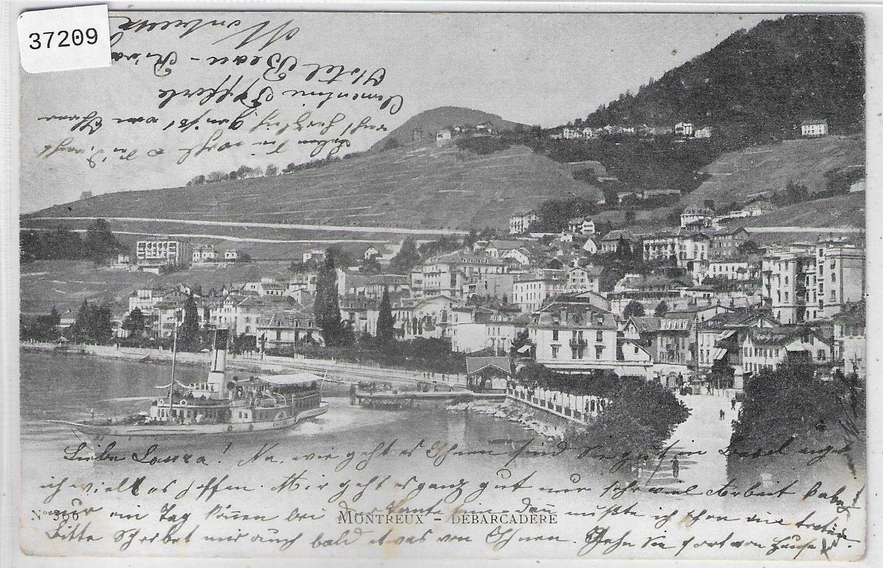 Cartoline postali: Montreux - Debarcadere – Usato da Ettingen venduto da Kartenplanet