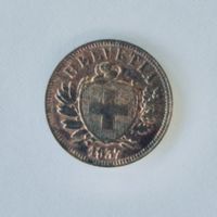 2 Rp. 1937, Schweiz sehr schön