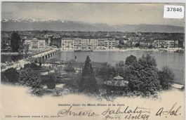Geneve - Quai du Mont-Blanc et le Jura 1899