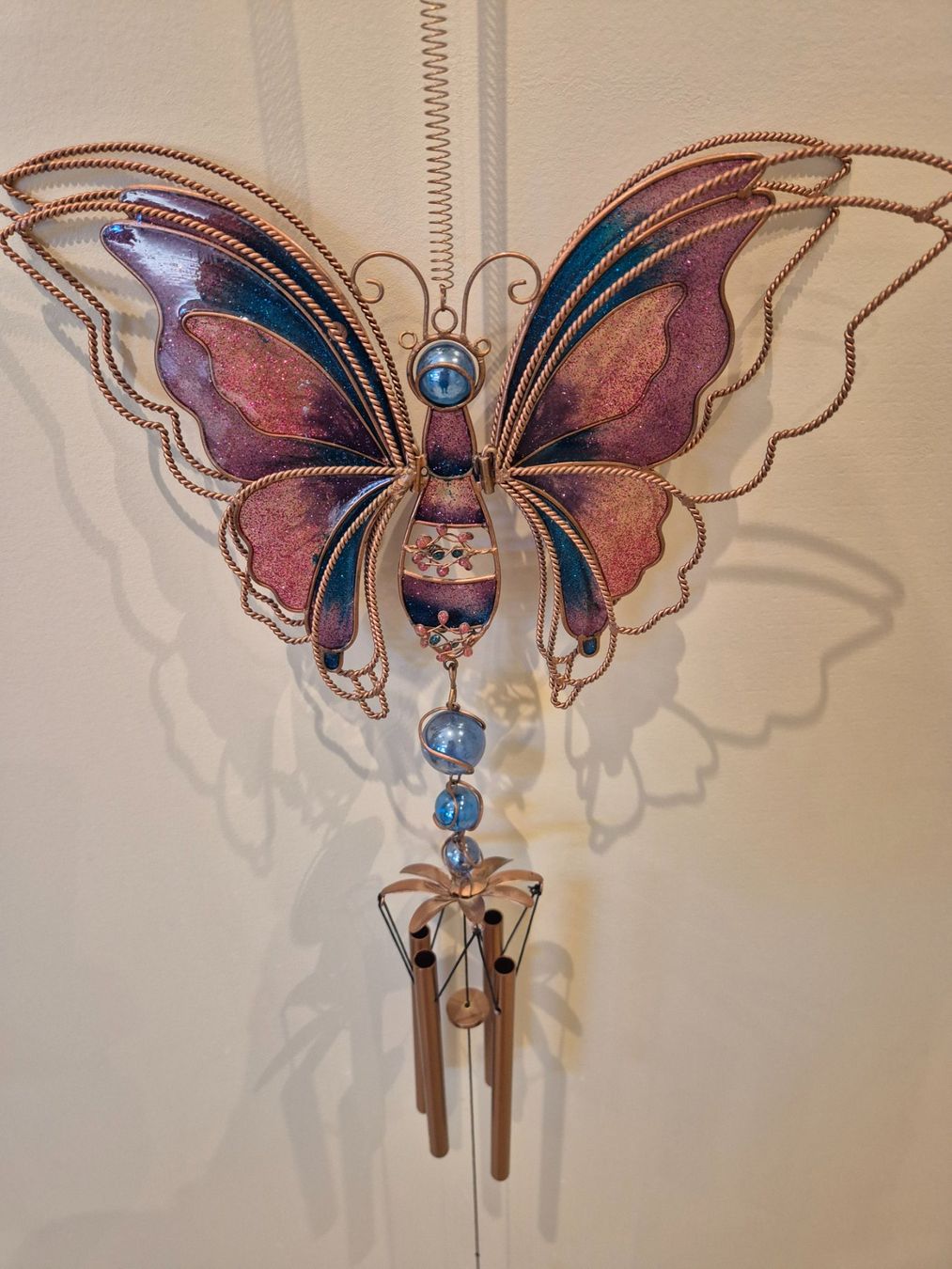 Sonstige Dekorationen & Accessoires: Windspiel Schmetterling mit Perlen – Gebraucht aus Dietikon von grafad 1