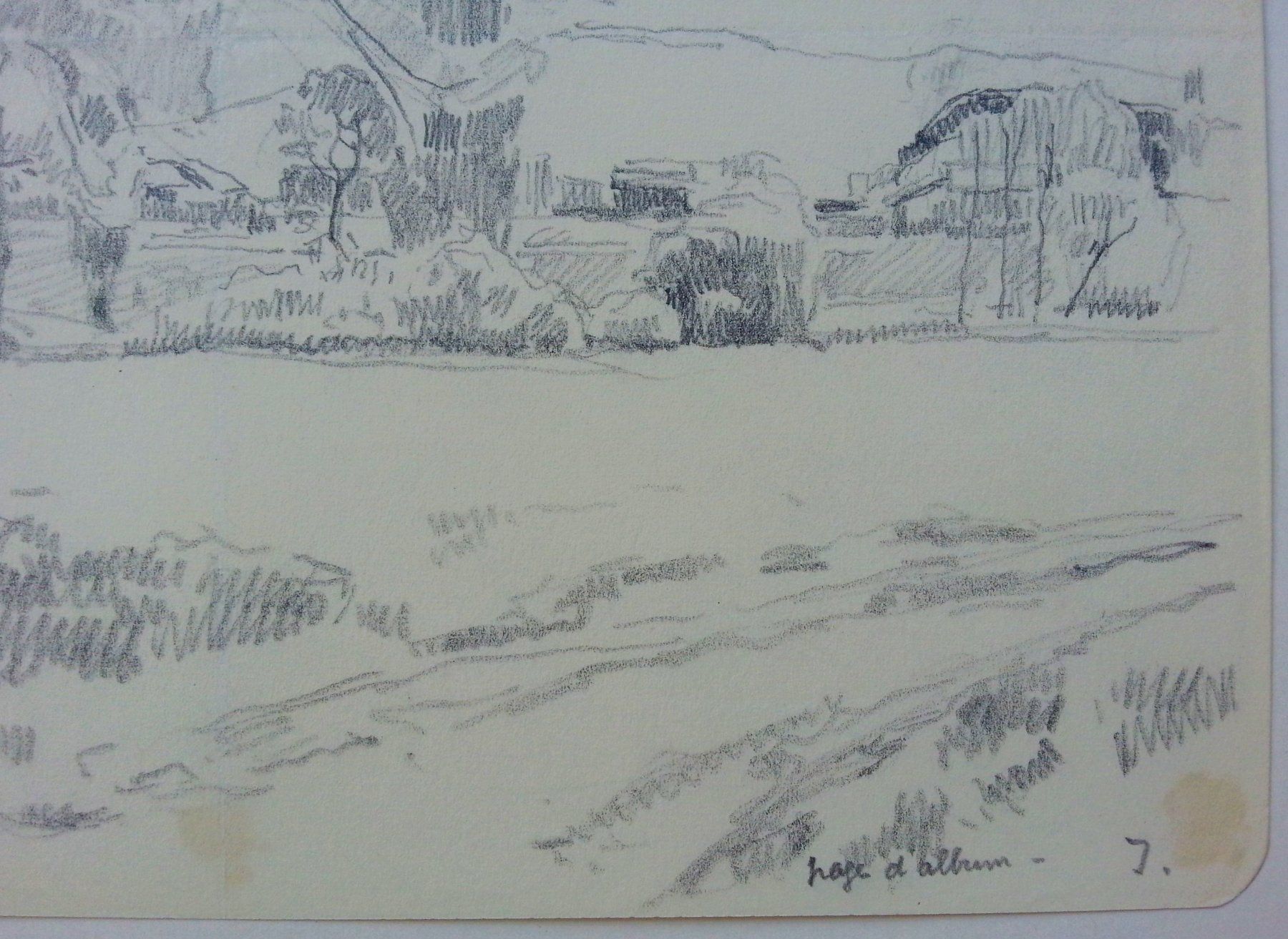 Gemälde: Jacques Jacobi: Zeichnung Bleistiftzeichnung Baum, 1943 – Gebraucht aus Oberriet SG von Manick 2