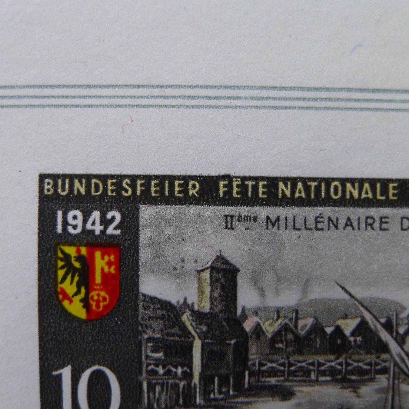 Alle Briefmarken: PP 1942, Bundesfeierblock B19 mit mehreren Abarten – Gebraucht aus Ebikon von SilvioFreund 2
