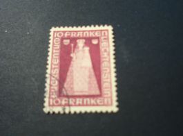 Liechtenstein Marke 1.- Madonna von Dux, sauber o, 1941