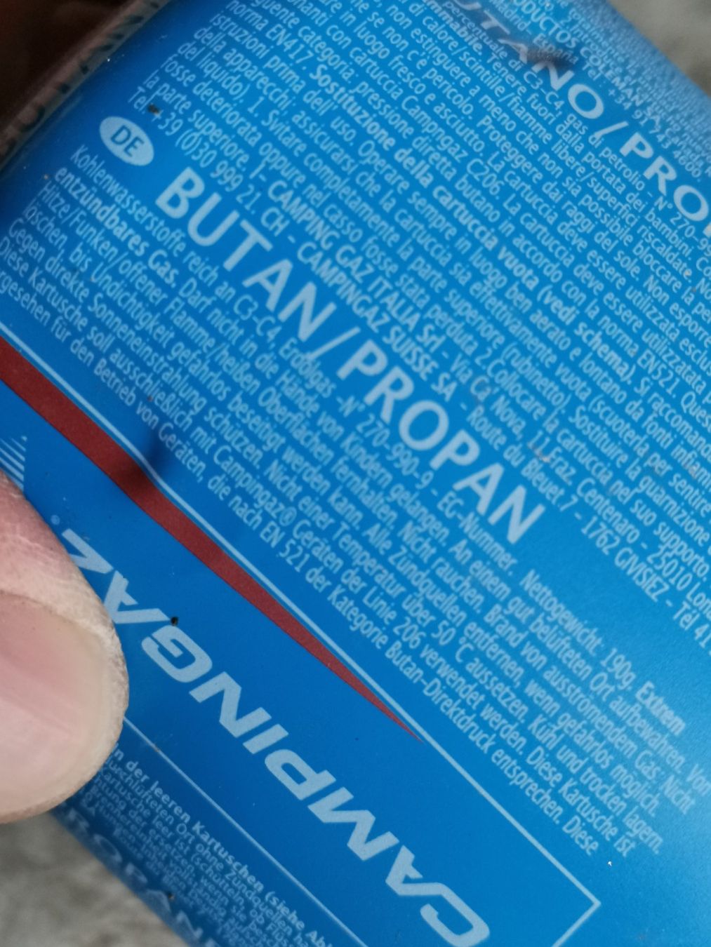 Apparecchiature e tecnologia a gas: C206 Super Putan/Propan 160gr. Campingaz – Usato da Wiedlisbach venduto da materialkreislauf 5
