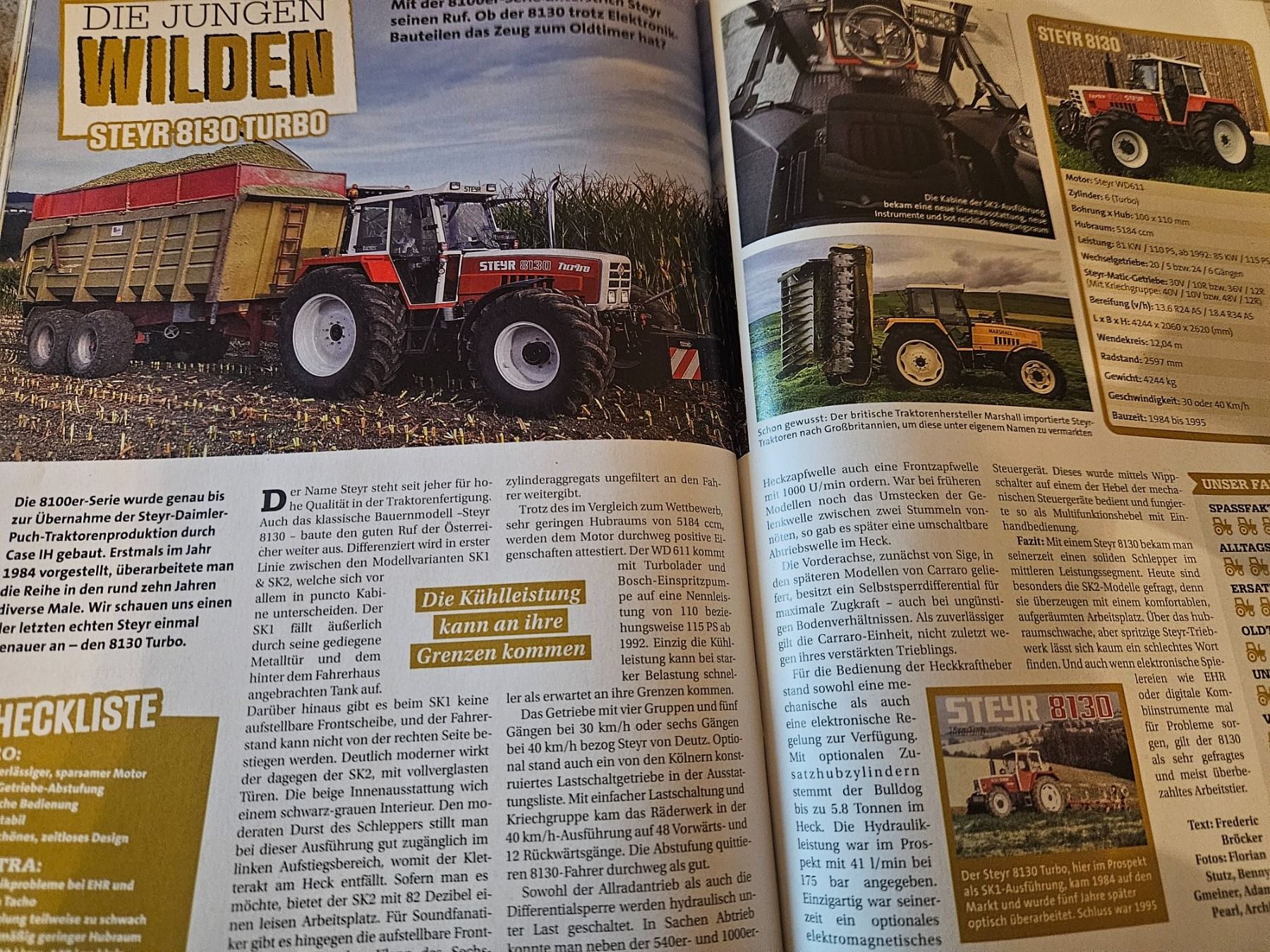 Massey Ferguson Traktoren: Oldtimer Traktor 11/22 Schlüter Steyr 8130 Stock MF Urus xb – Gebraucht aus Flawil von sr1_f6st 6