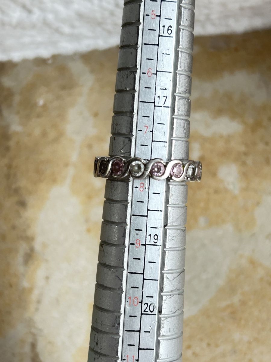 Anelli: Silberring 925 mit rosa Steinen, Gr 57 – Usato da Laufen venduto da belleskulptur 4