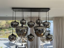Luxus Hängelampe mid century modern mit 10 Lampen - NP 1'300