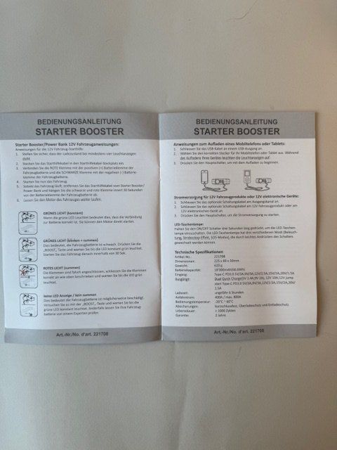 Caricabatterie: TEDURA  Starter Booster - neu – Nuovo (secondo la descrizione) da Murten venduto da Bodoni59 3