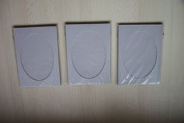 Passepartout Karten grau A6, 15 Stück, Neu & OVP!