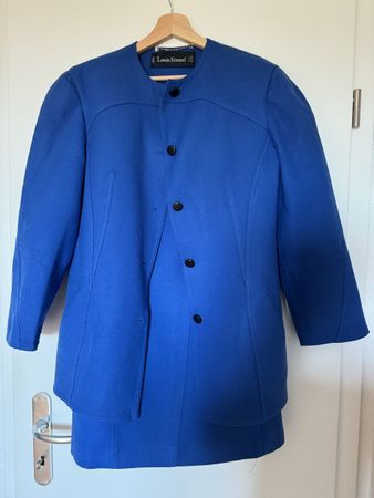 Louis Féraud Paris Kostüm, Gr. 40, Blau! (50)