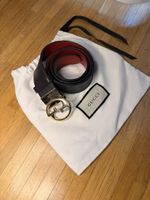 Ceinture Gucci réversible noir et rouge