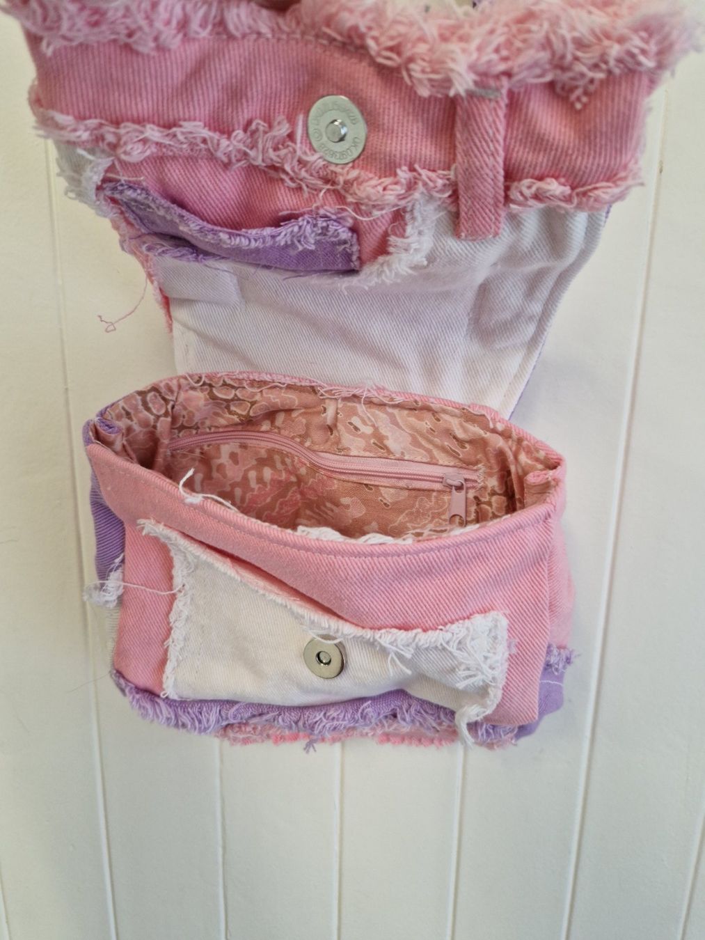 Borse & Zaini: Sac patchwork  jeans rose – Nuovo e nell'imballaggio originale da St-Imier venduto da goodber 3