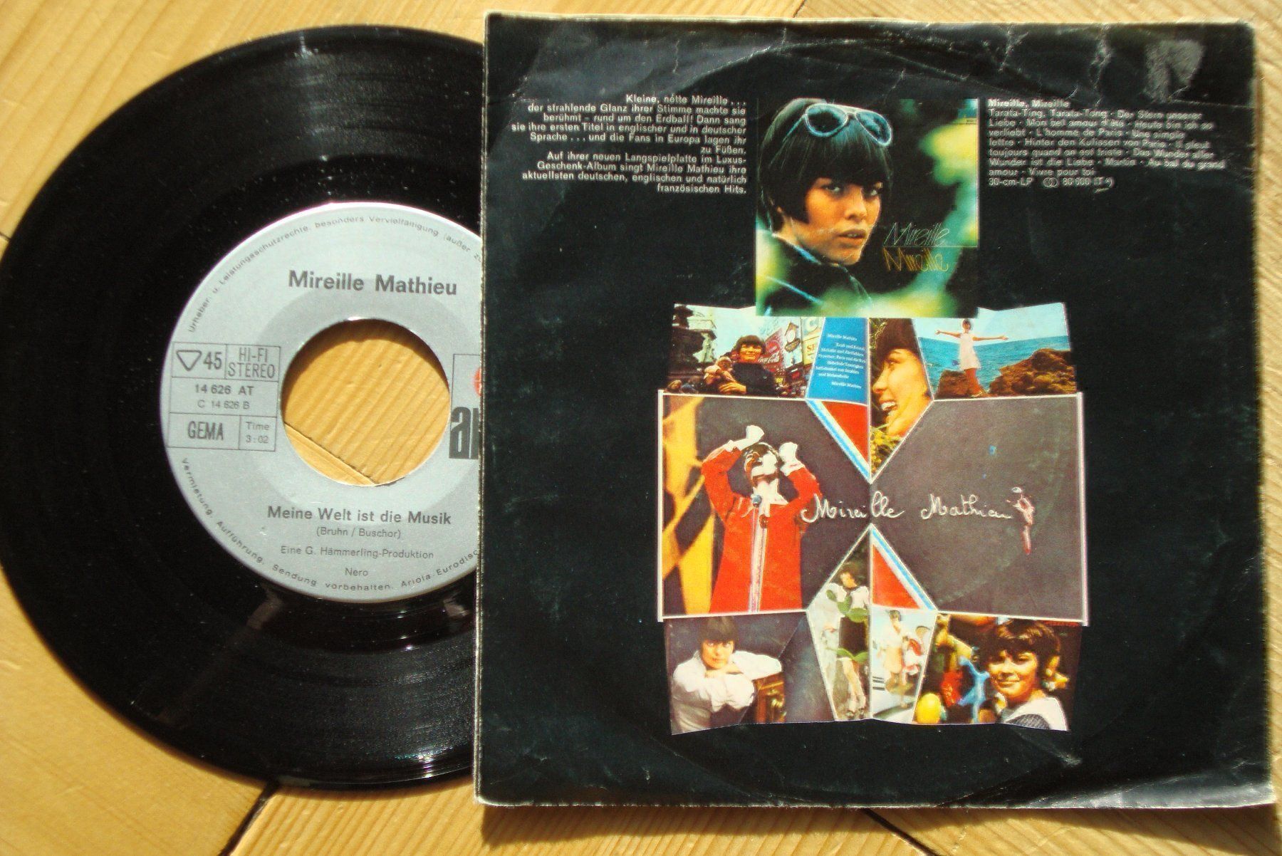 Dischi in vinile: MIREILLE MATHIEU -Es geht mir gut, Chéri – Usato da Bern venduto da Uli_10_11 1