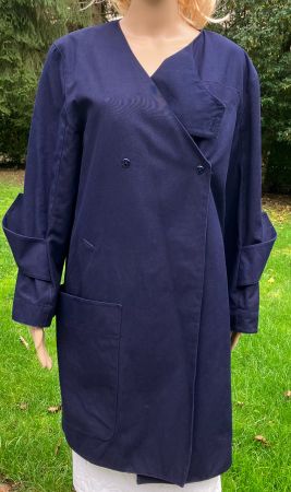 Trench coat Claude Montana vintage, style croisé. T42