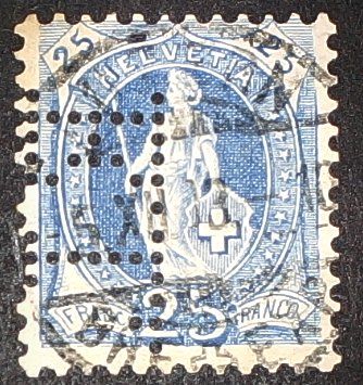 Tous les timbres: Perfin   25 – D'occasion à Opfikon par webstar30