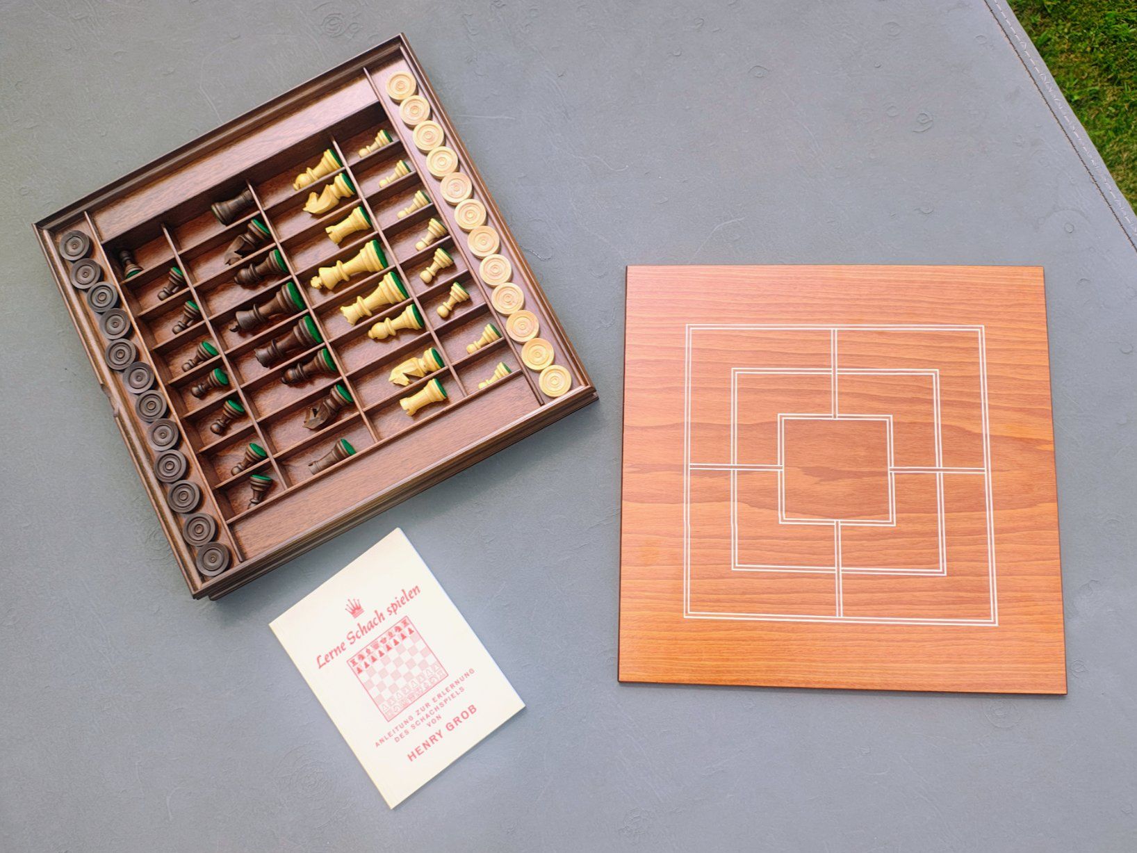 Giochi: Antike 3-in-1 Spielesammlung Schach – Nuovo (secondo la descrizione) da Trin venduto da KochGR07 2