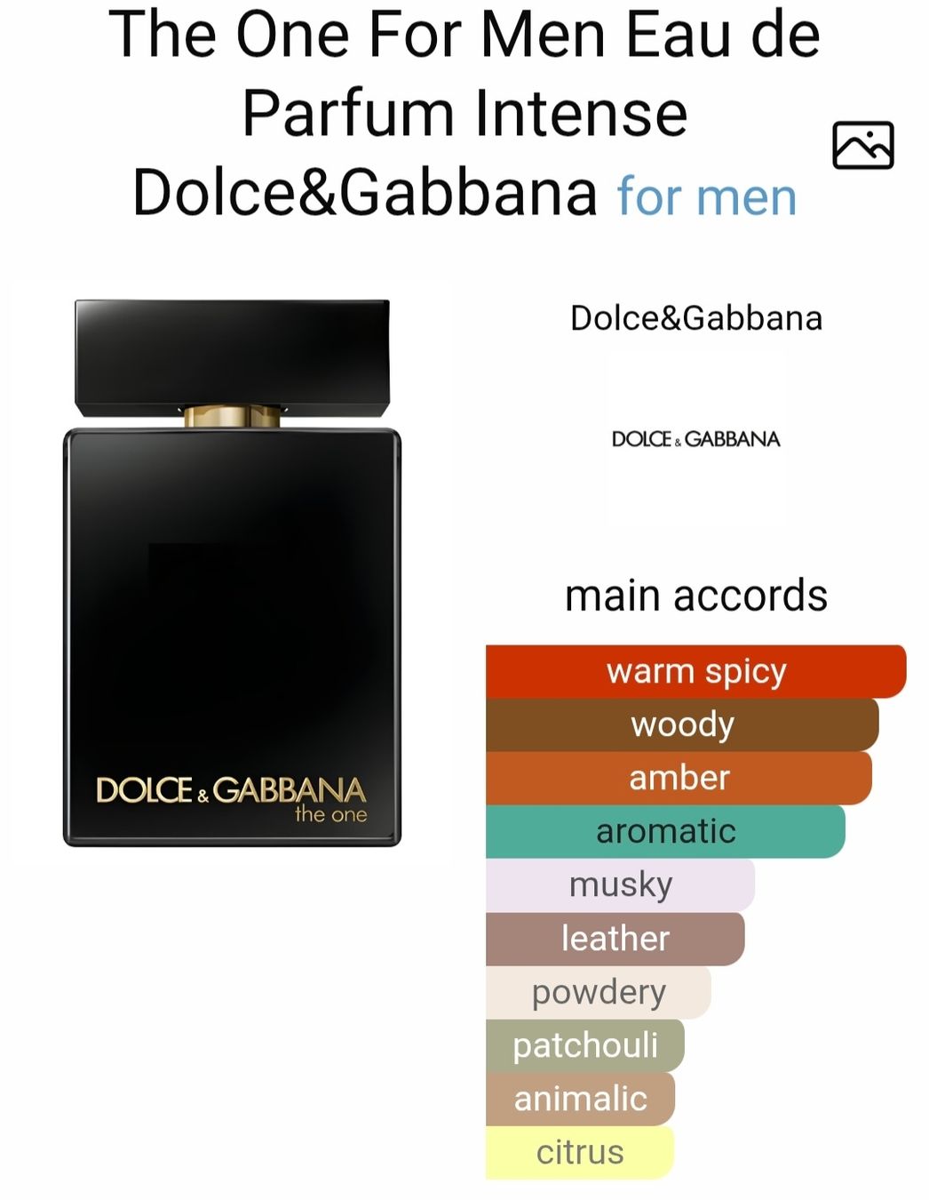 Dolce & Gabbana Profumi & Eau de Toilette: Dolce&Gabbana The One intense – Nuovo (secondo la descrizione) da Utzigen venduto da DRAGONY23 2