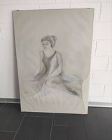 Elegantes Gemälde einer jungen Dame, Kunst für Zuhause!