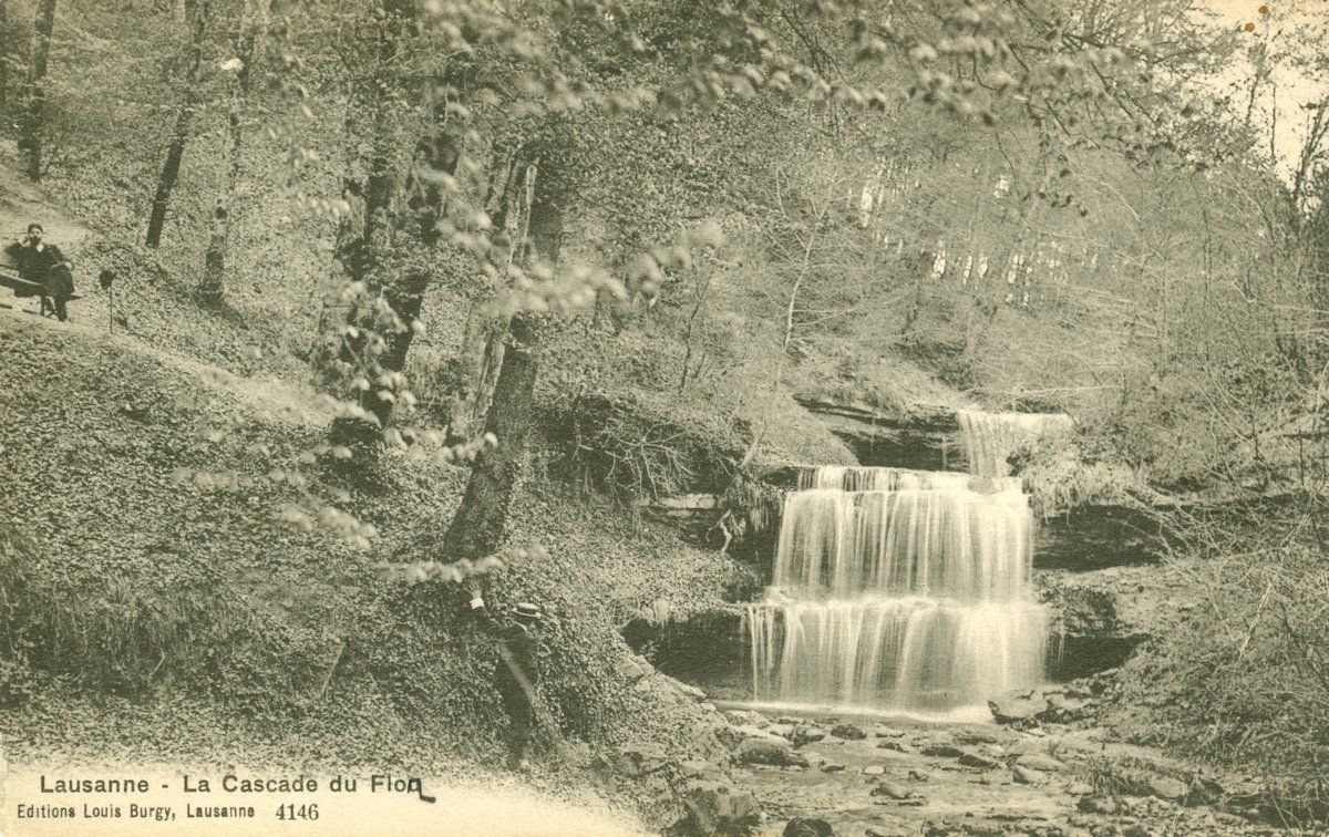 Cartoline postali: Lausanne - La Cascade du Flon – Usato da Chavornay venduto da SupraSenna