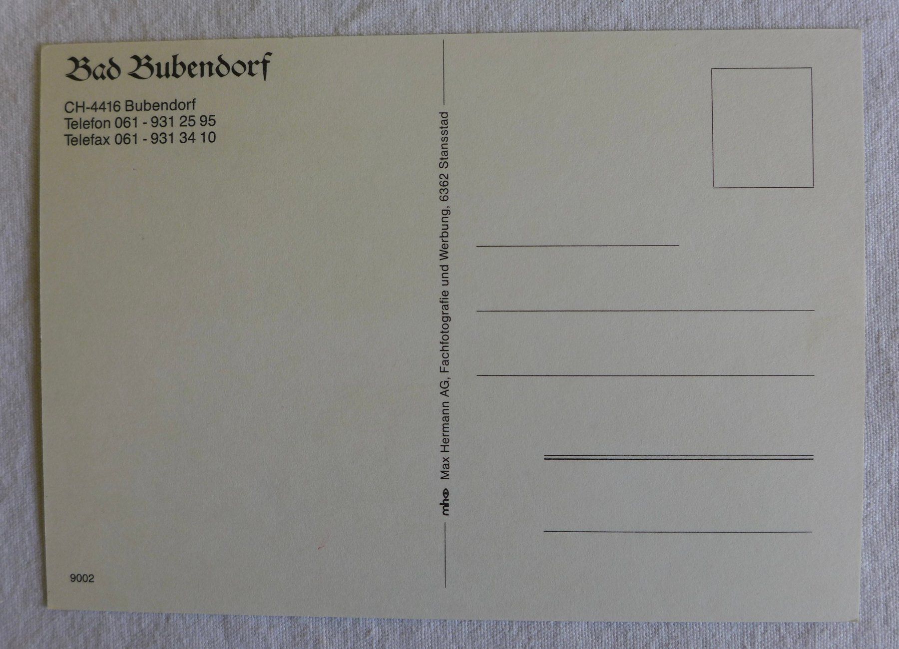 Cartoline postali: AK BAD BUBENDORF BL, Mehrbild – Usato da Wallisellen venduto da aloa09 1