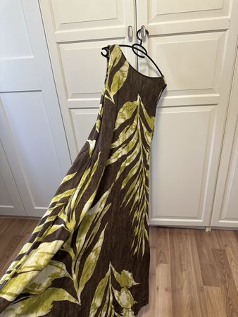 Sommerliches Maxikleid aus Leinen-Viskose-Mix, Gr. One/M