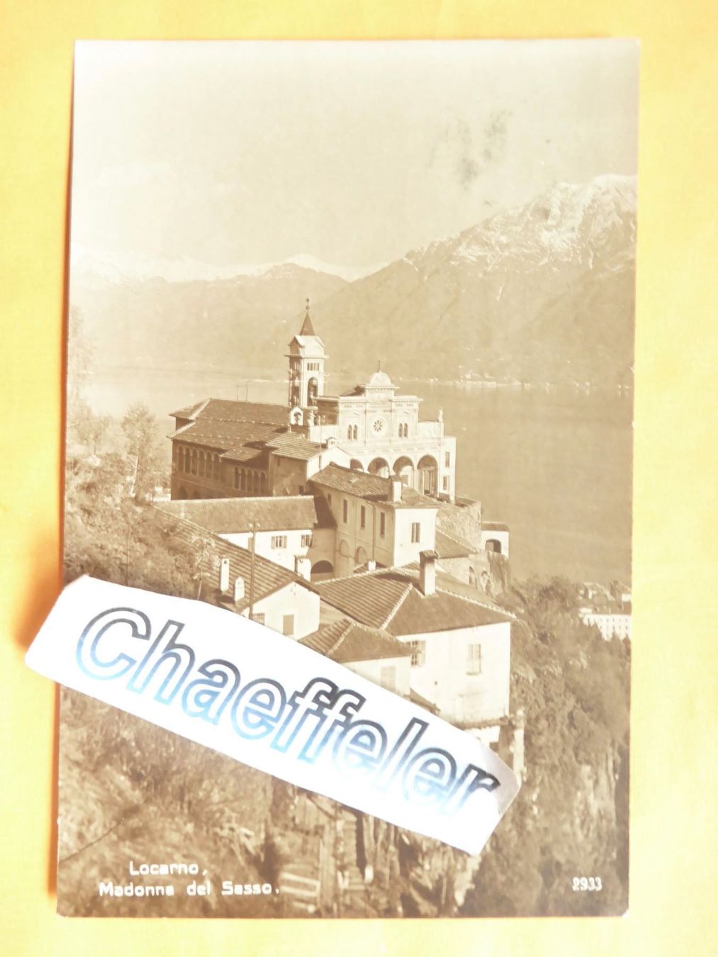 Cartoline postali: Locarno, Madonna del Sasso – Usato da Zürich venduto da Chaeffeler